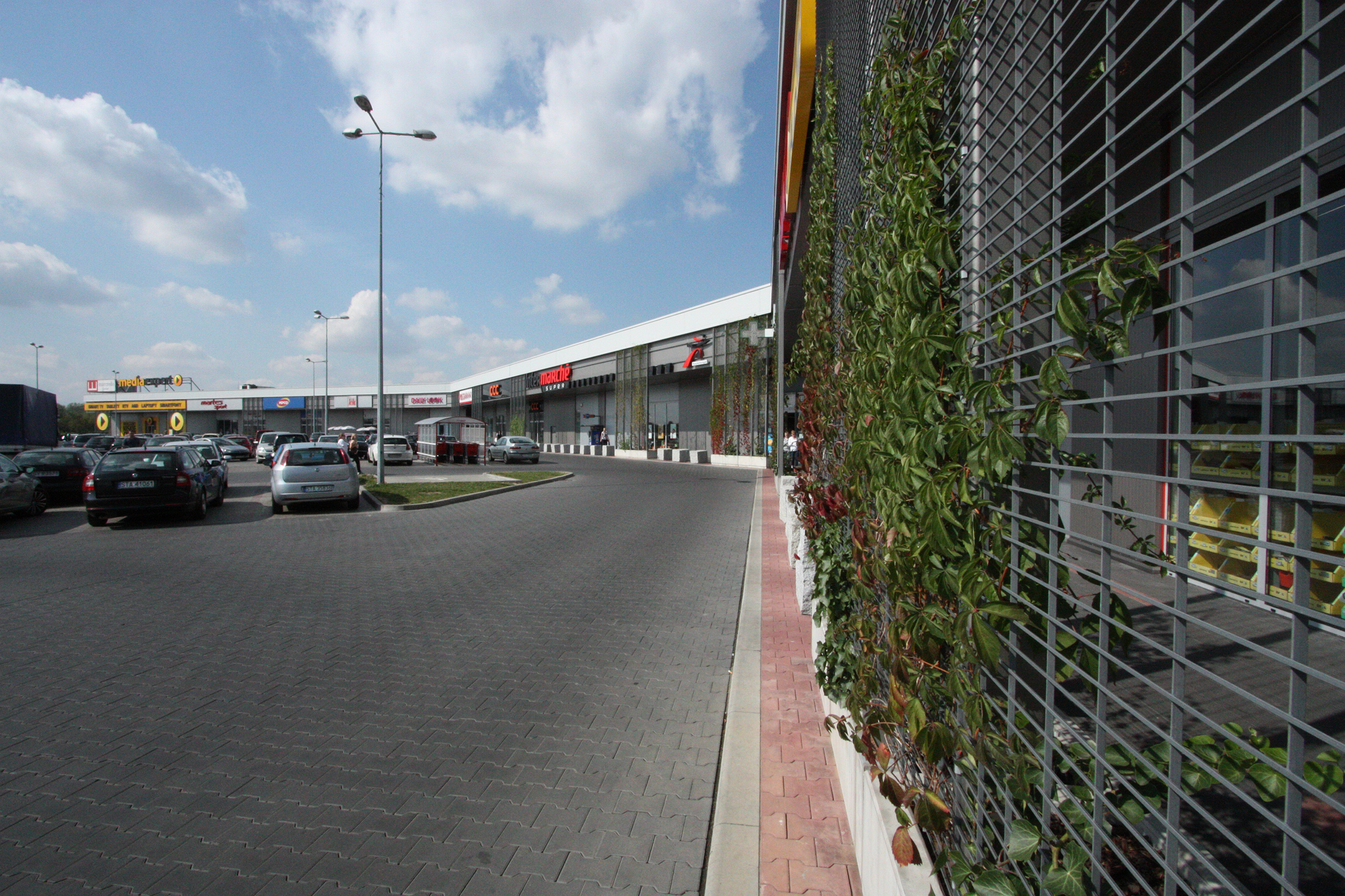 centrum handlowe, marcredo, 2014, parking, zielone ekrany, media expert